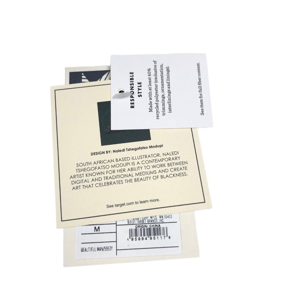 NEW Black History Month Graphic Sweatshirt Mens Medium Beautiful Man Blue Target - Picture 6 of 6